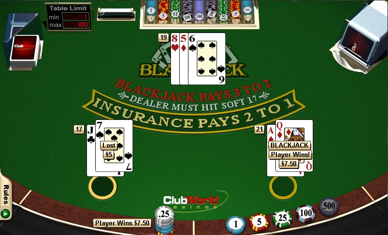 Flat Betting Blackjack - 978741